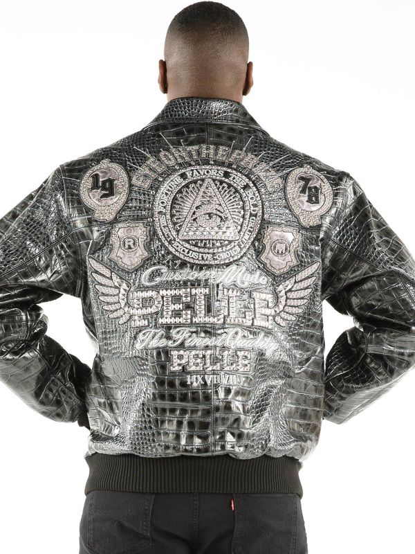 Pelle Pelle Eye On the Prize Croc Leather Jacket