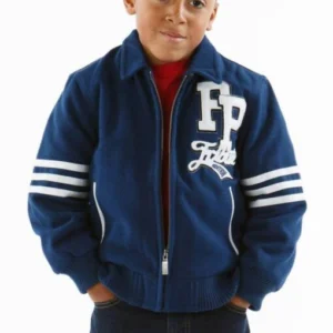 Pelle Pelle Indianapolis Kids Blue Wool Jacket