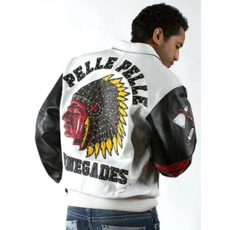 Pelle Pelle Men Renegades White Jacket | Chief Keef Jacket view 3