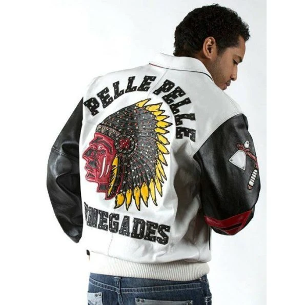 Pelle Pelle Men Renegades White Jacket | Chief Keef Jacket view 3