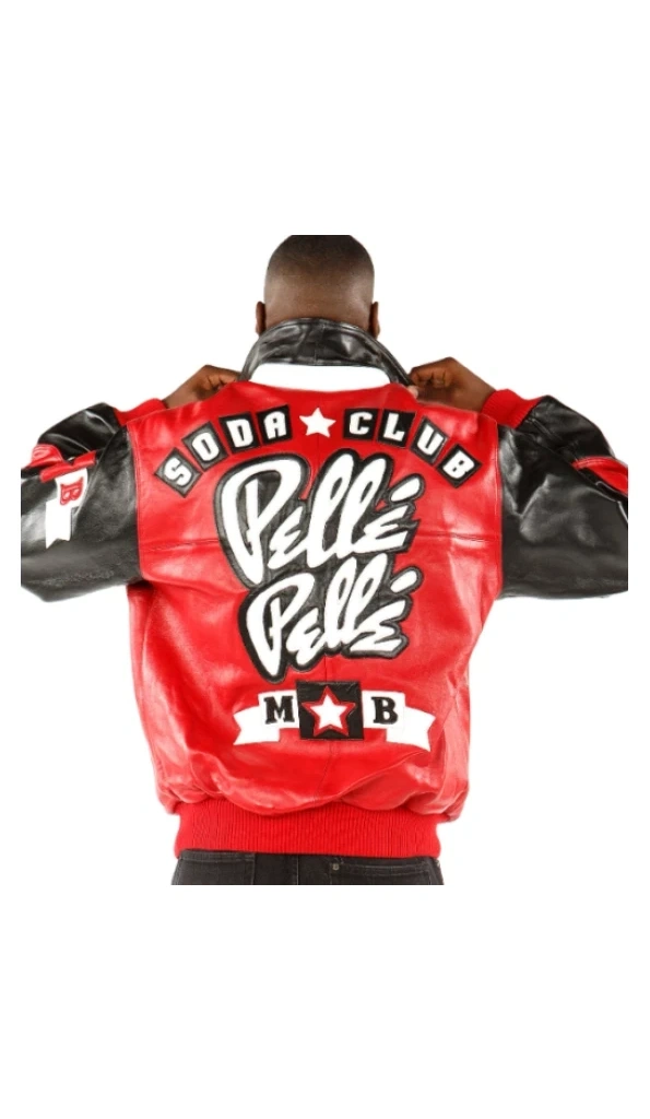 Pelle Pelle Men Soda Club Red Jacket | Leather Jacket