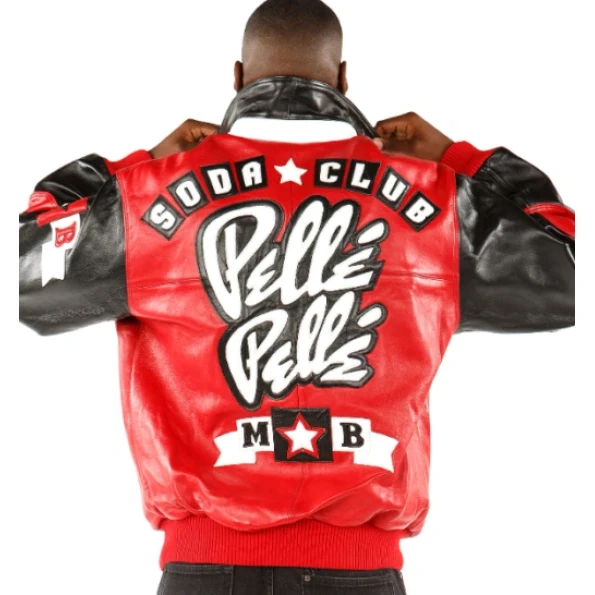 Pelle Pelle Men Soda Club Red Jacket | Leather Jacket