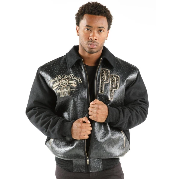 Pelle Pelle Men True To Our Roots Wool Jacket | Black Jacket
