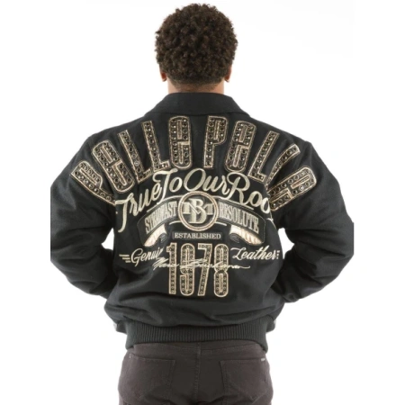 Pelle Pelle Men True To Our Roots Wool Jacket | Black Jacket view 2