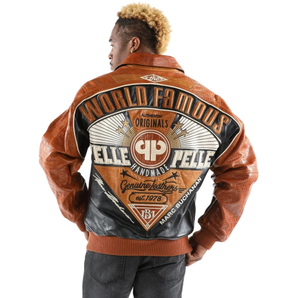 Pelle Pelle World Famous Brown Leather Jacket | Men Jacket view 2