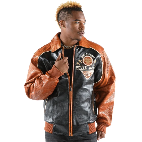 Pelle Pelle World Famous Brown Leather Jacket | Men Jacket
