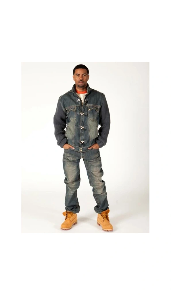 Pelle Pelle Men Blue Wool Denim Jacket