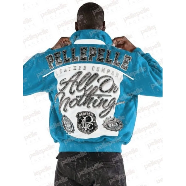 Pelle Pelle Turquoise All Or Nothing Men Jacket view 2