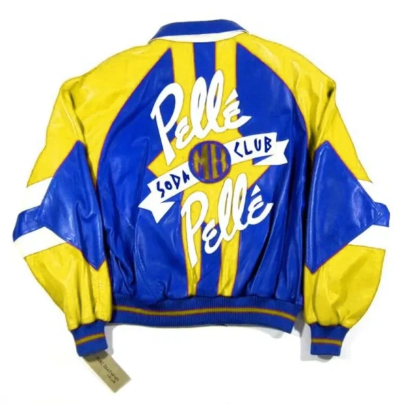 Pelle Pelle Yellow And Blue Soda Club Jacket | MB Jacket