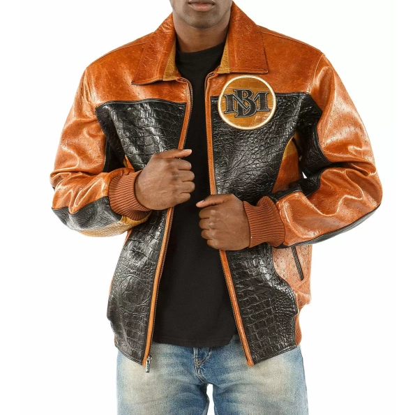 Pelle Pelle Marc Buchanan Croc Leather Jacket | Men Jacket