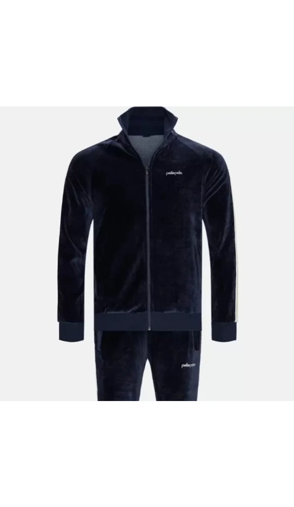 Pelle Pelle Blue Velvet Men Tracksuit
