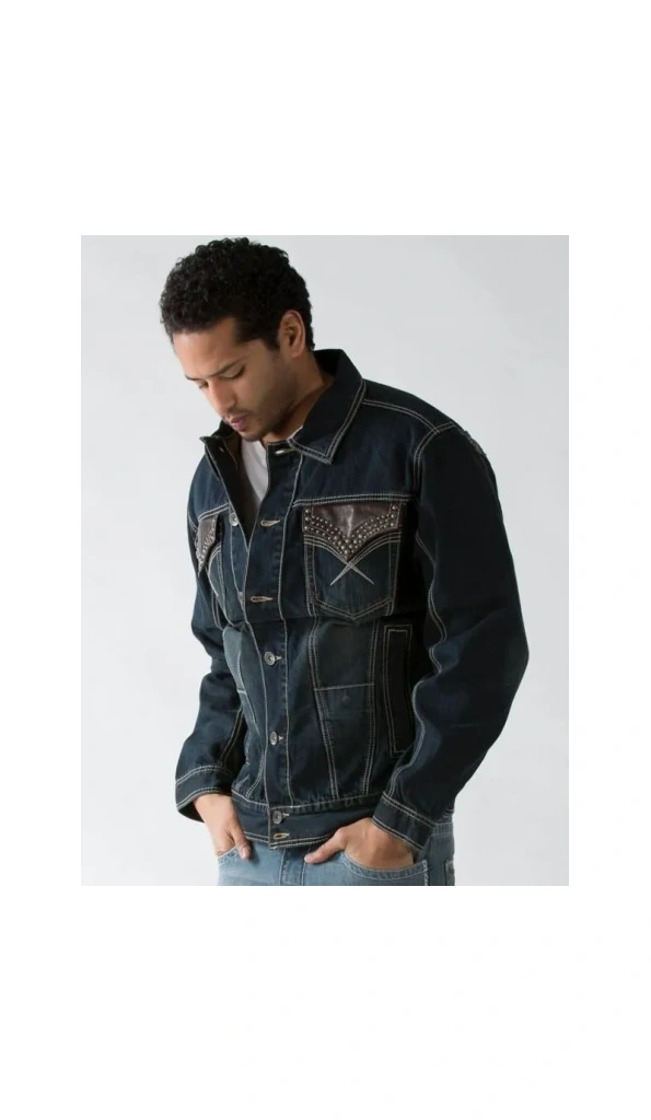 Pelle Pelle Dark Blue Men Denim Jacket