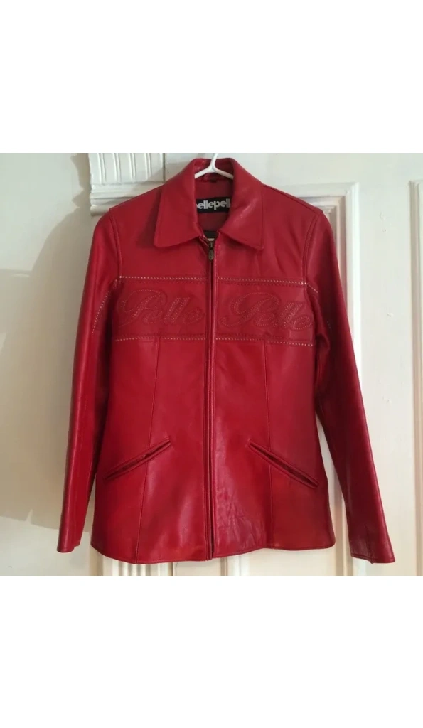 Pelle Pelle Women Red Leather Long Coat