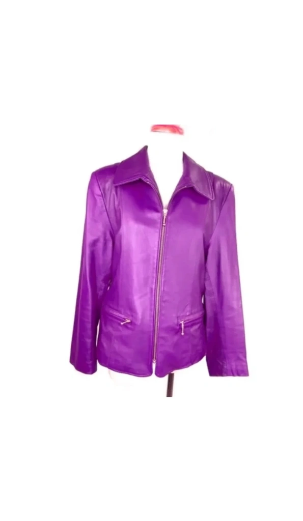 Pelle Pelle Purple Karpeta Leather Jacket | Women Jacket
