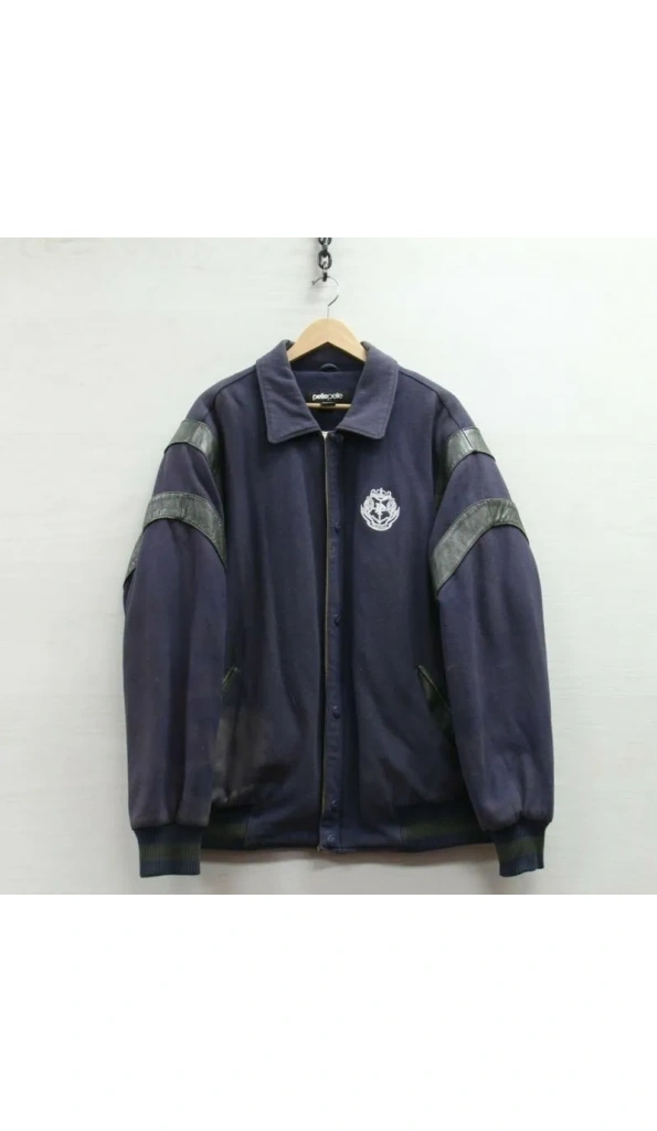 Pelle Pelle Navy Blue Wool Jacket