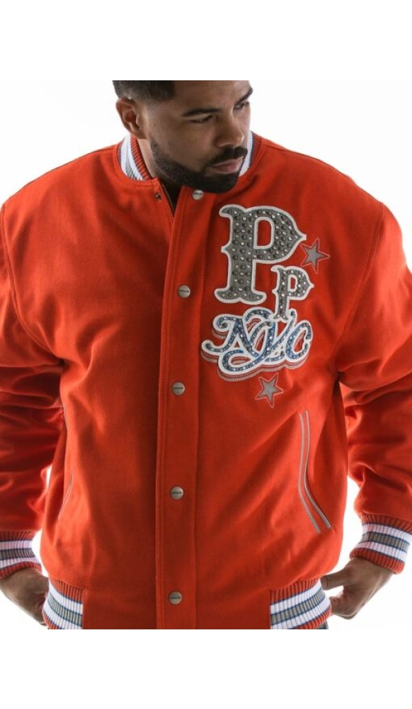 Pelle Pelle Orange NYC Varsity Wool Jacket | Men Jacket