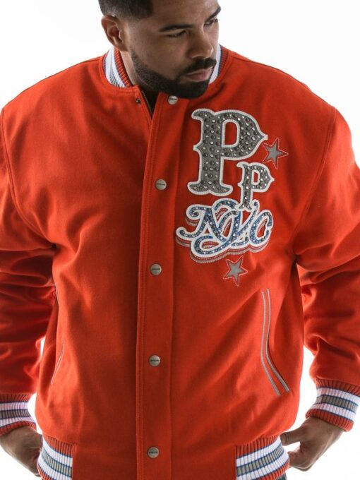 Pelle Pelle Orange NYC Varsity Wool Jacket | Men Jacket
