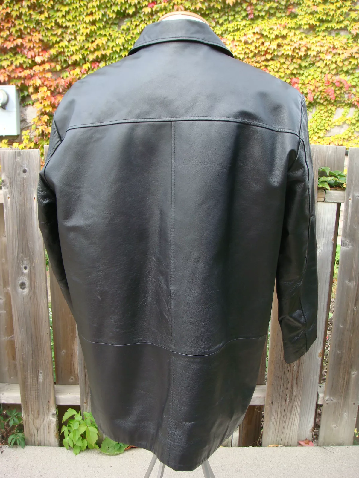 Pelle Pelle Black Genuine Leather Long Coat view 2