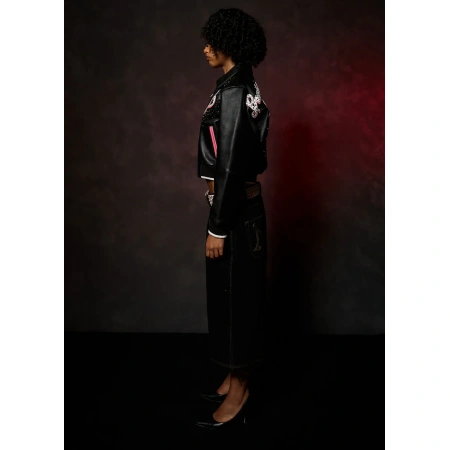 Pelle Pelle Greatest Of All Time Womens Crop Jacket view 5