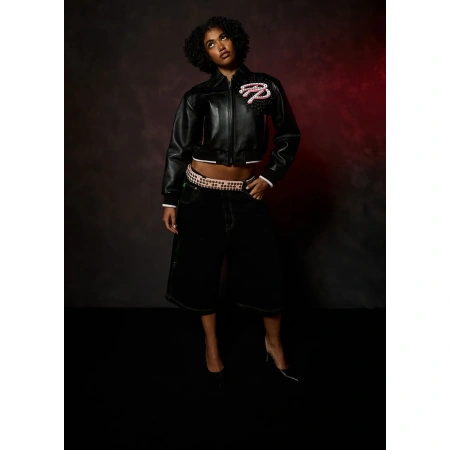 Pelle Pelle Greatest Of All Time Womens Crop Jacket view 6