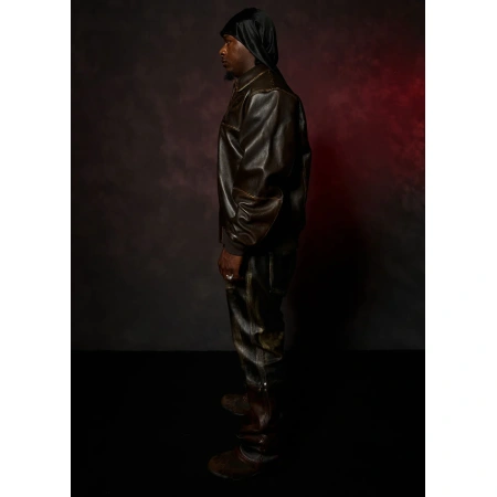 Two Tone Pelle Pelle Brown Jacket view 4