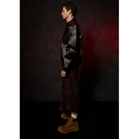 Two Tone Pelle Pelle Jacket view 4