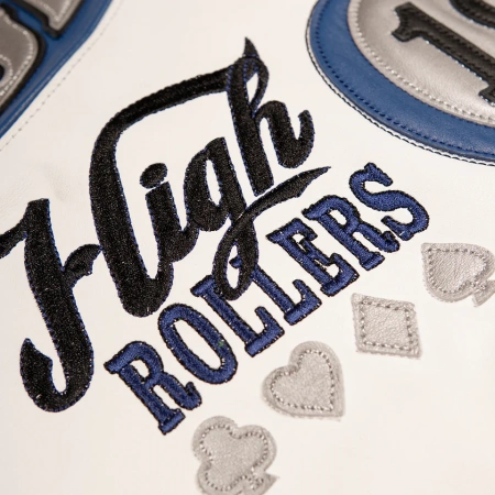 Pelle Pelle Winner Takes All Soda Club White and Blue Jacket view 7