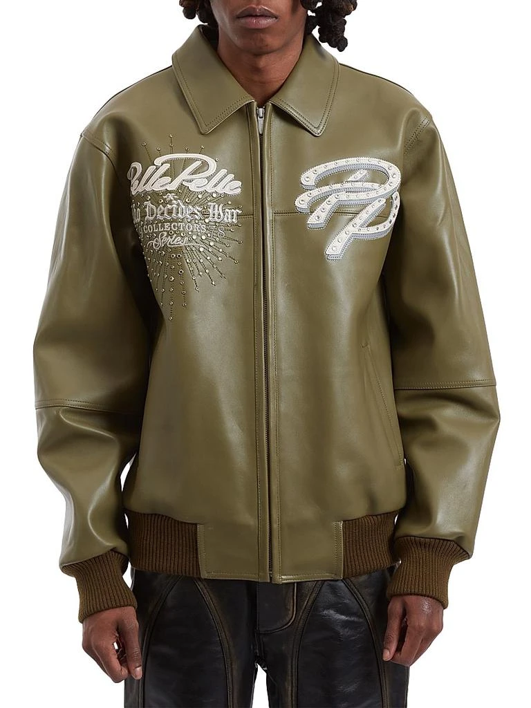 Who Decides War x Pelle Pelle Greatest Of All Time Leather Jacket view 4