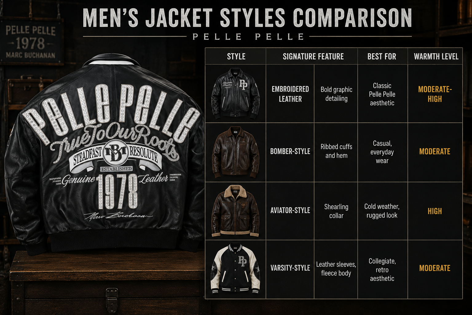 Pelle Pelle Men's Collection Guide 23 Pelle Pelle Jacket